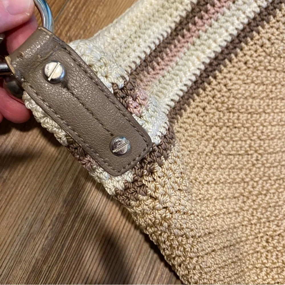 The Sak Tan and Brown Shoulder Bag with Braided Strap